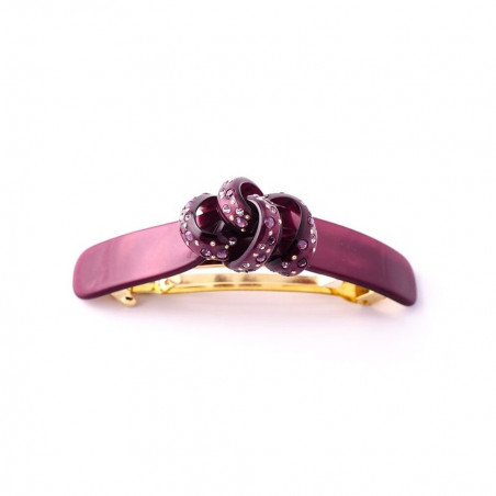 Big ponytail 8cm Half knot MM centre strass,pluie de strass chopped off