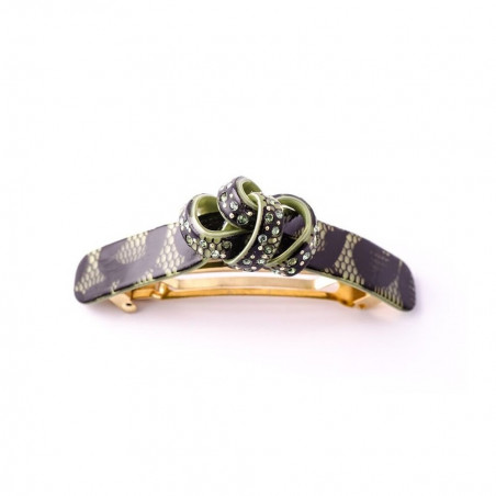 Big ponytail 8cm Half knot MM centre strass,pluie de strass chopped off