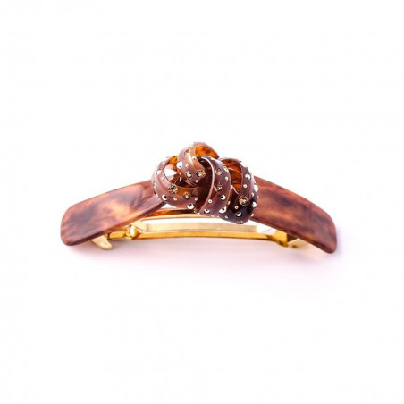 Big ponytail 8cm Half knot MM centre strass,pluie de strass chopped off