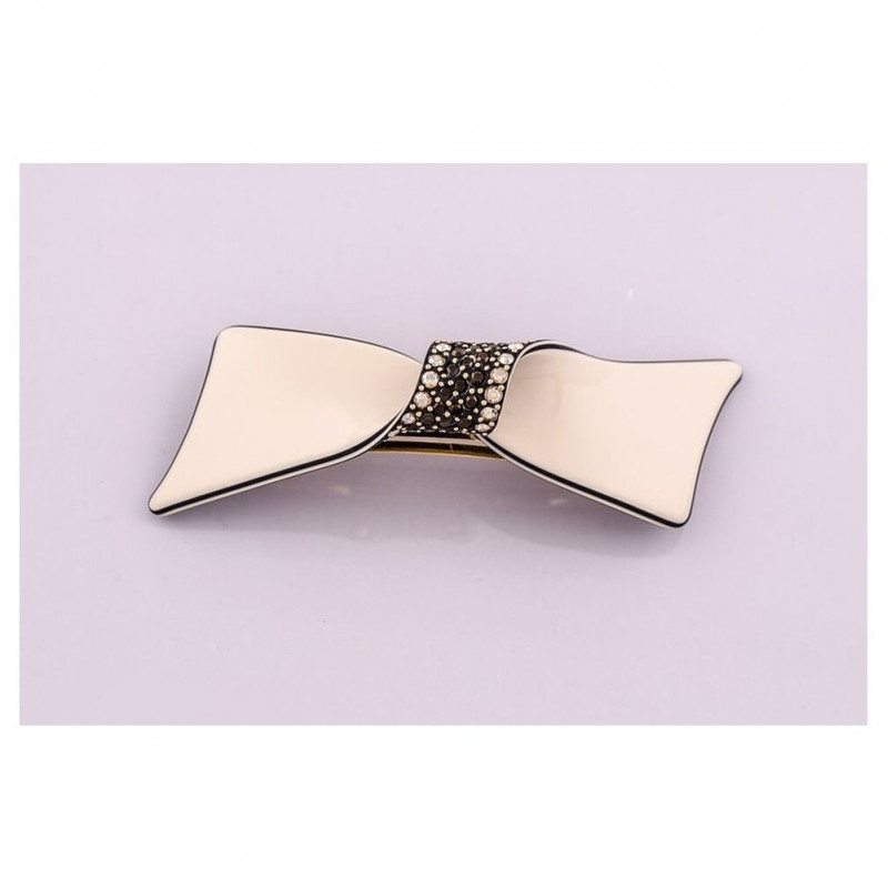 Barrette matic 8cm Nœuds tourbillon GM centre...