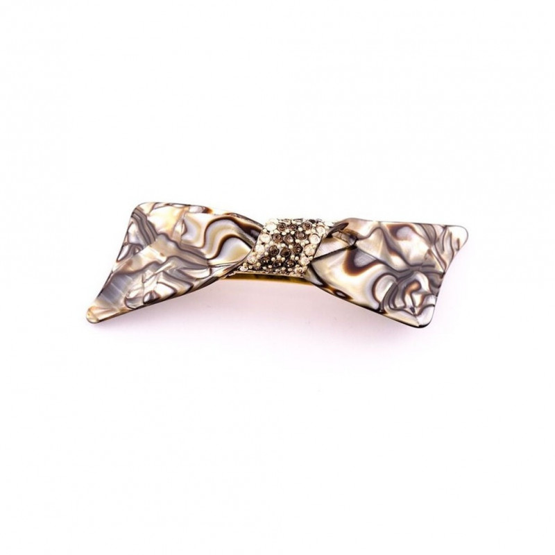 Ponytail 8cm Whirling knots GM center of strass...