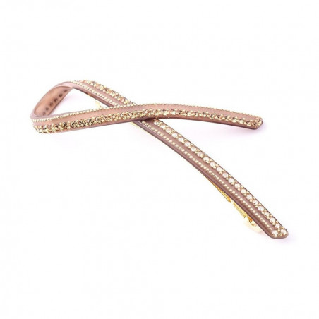 Barrette matic 11cm Boucles TGM decoration calotte,rail