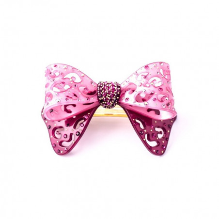 Big ponytail 8cm Lace knots TGM centre strass,pluie de strass ajourée