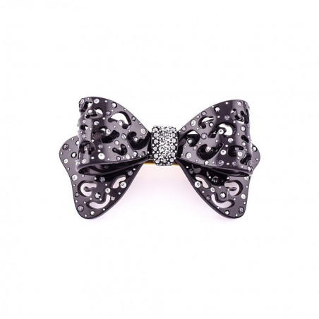 Ponytail 8cm Lace knots GM centre strass,pluie de strass openwork