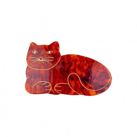 Barrette matic 8cm Chats GM filet,simple chat qui dort