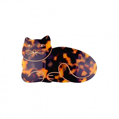Barrette matic 8cm Chats GM filet,simple chat qui dort