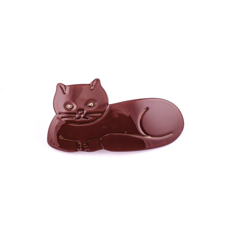 Barrette matic 8cm Chats MM simple chat ancien...