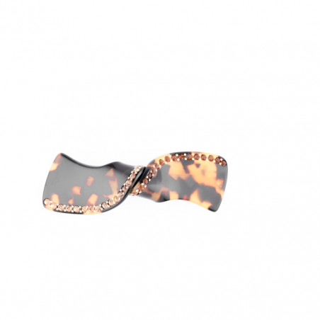 Ponytail 8cm Whirling knots MM rail strass fermé