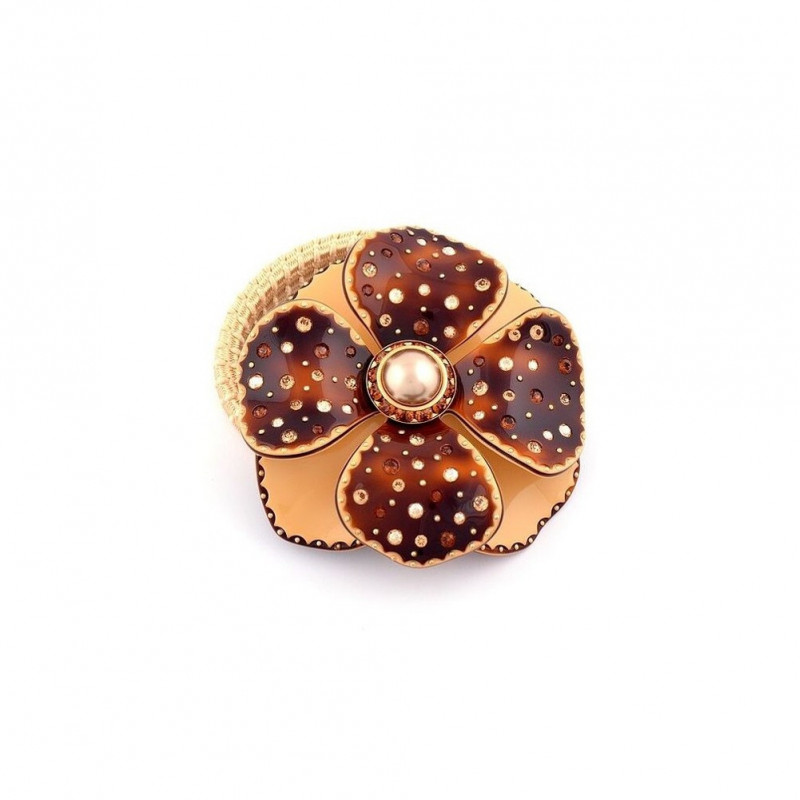 Élastique Camélia 2013 GM centre strass,pluie...