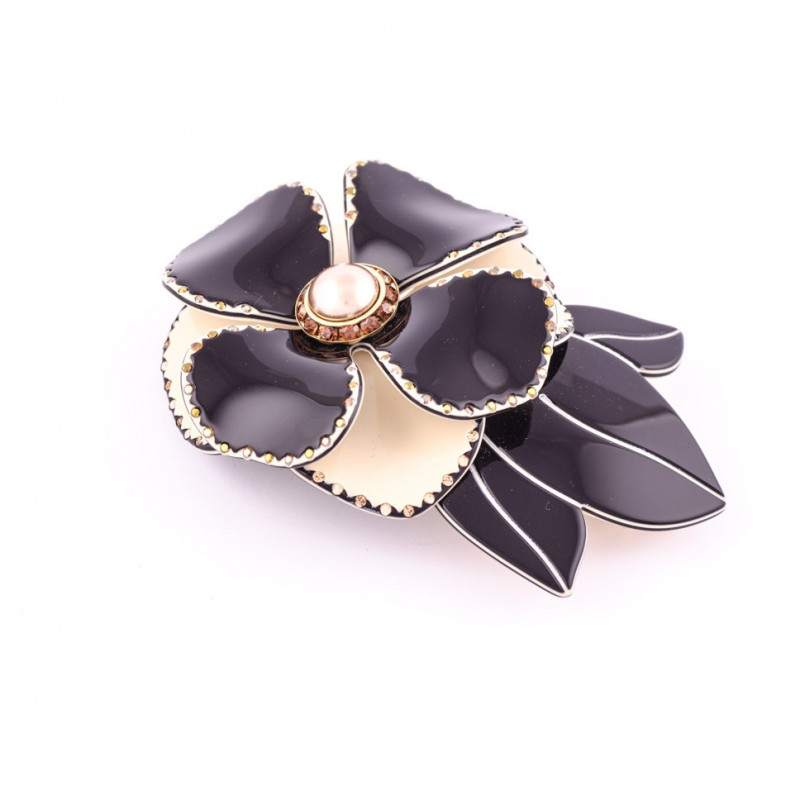 Barrette matic 8cm Camélia 2013 TGM rail avec...