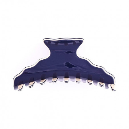 Handmade hairclip Classical TGM simple edging with wavy edges