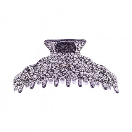 Handmade hairclip Classical TGM simple edging with wavy edges