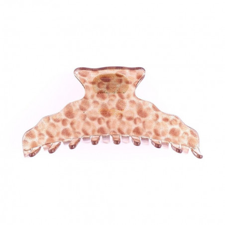 Handmade hairclip Classical TGM simple edging with wavy edges