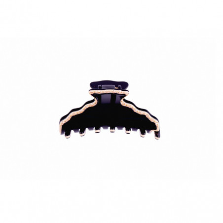 Handmade hairclip Classical PM light edged with wavy edges