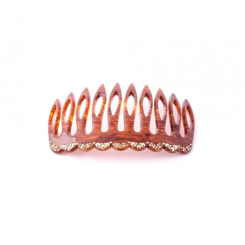Handmade comb Classical GM light 10 wavy teeth