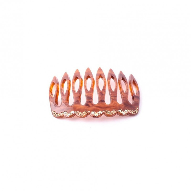 Handmade comb Classical PM light 8 wavy teeth