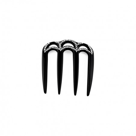 Handmade comb Classical MM rail strass