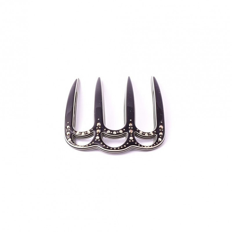 Handmade comb Classical MM rail strass