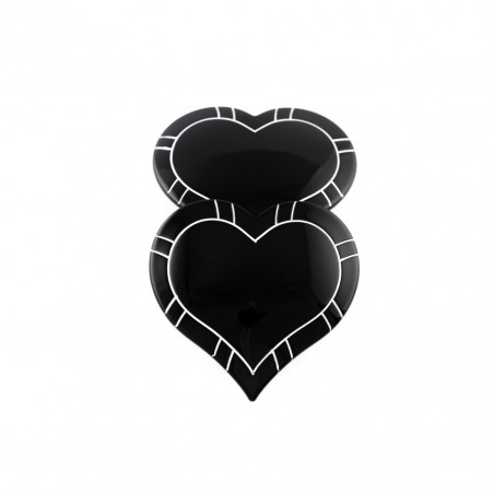 Ponytail 8cm Valentine hearts GM filet,simple two