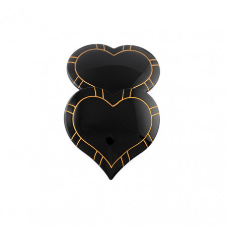 Ponytail 8cm Valentine hearts GM filet,simple two