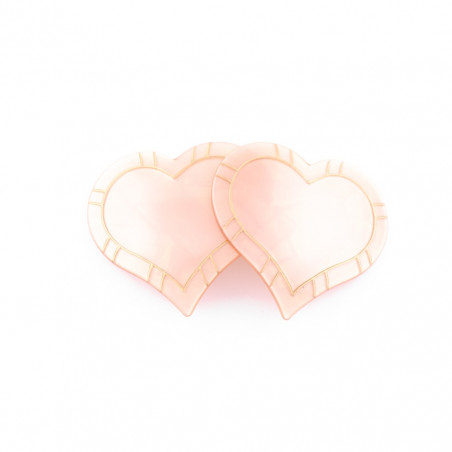 Ponytail 8cm Valentine hearts GM filet,simple two horizontal