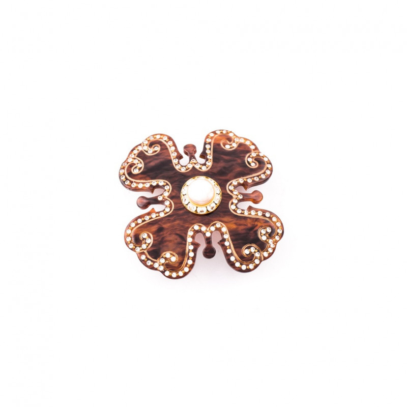 Ponytail 6cm Cross PM rail strass medieval