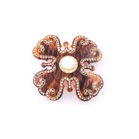 Barrette matic 8cm Croix GM light médiévale