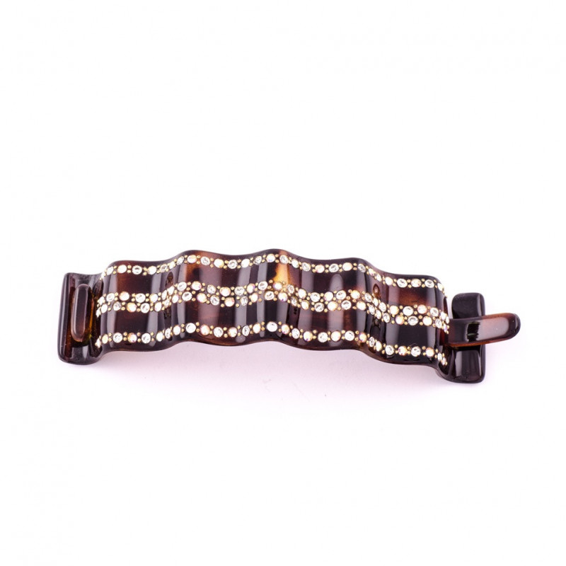 Ponytail Injected bar TGM rail strass ondulée