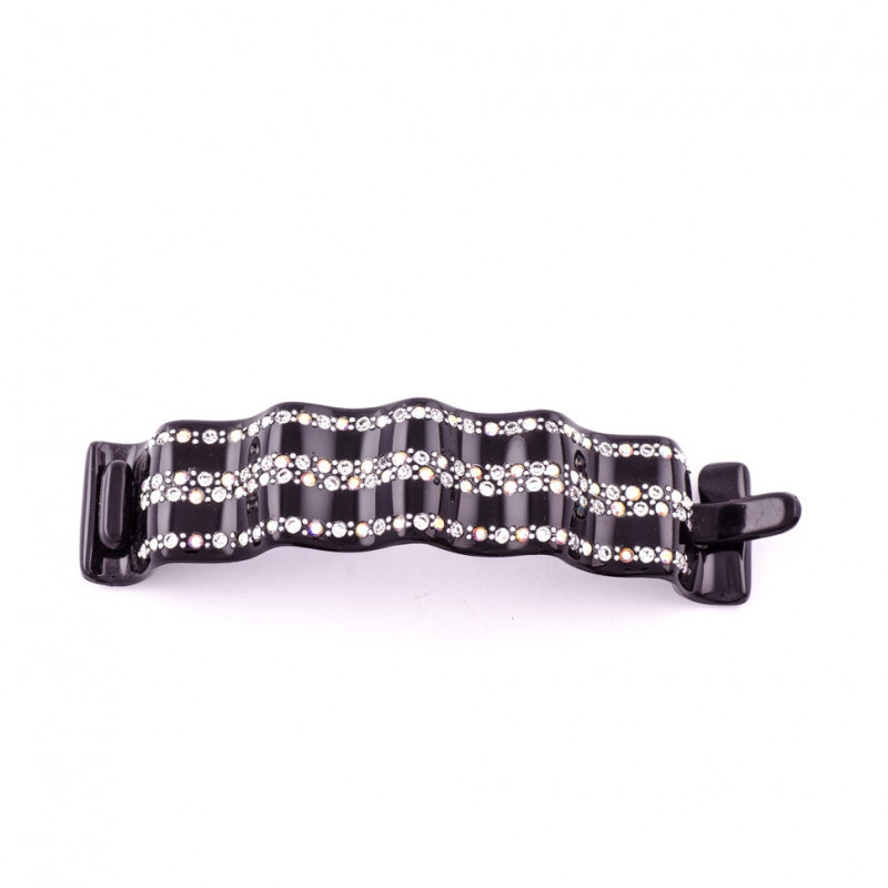 Ponytail Injected bar TGM rail strass ondulée