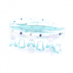 Hairclip Injected pliers MM light 6 openwork teeth 2