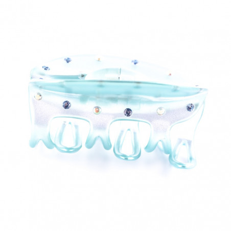 Hairclip Injected pliers MM light 6 openwork teeth