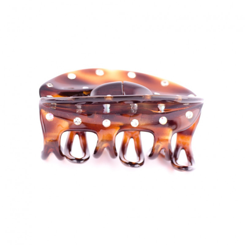 Hairclip Injected pliers MM light 6 openwork teeth