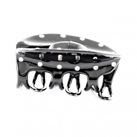 Hairclip Injected pliers MM light 6 openwork teeth