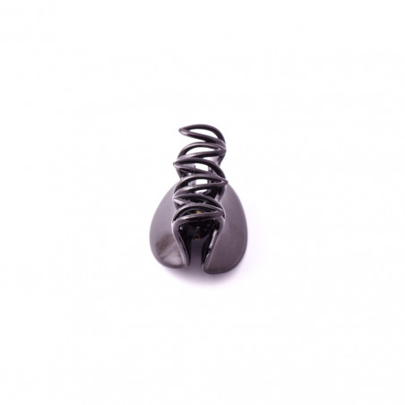 Hairclip Injected pliers PM simple 6 openwork teeth