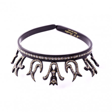 Handmade headband Classical GM full diadem in foliage