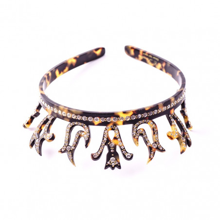 Handmade headband Classical GM full diadem in foliage