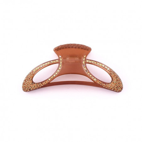 Hairclip Injected pliers TGM full two openwork ovals