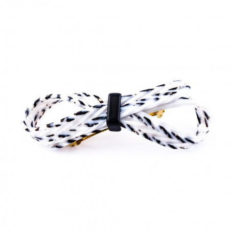 Barrette matic 7cm Rubans GM simple ruban ajouré