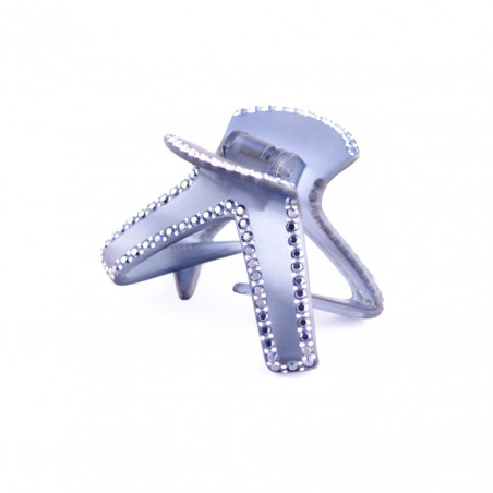 Hairclip Injected pliers GM rail strass triangle (crabe)