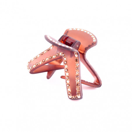 Hairclip Injected pliers GM rail strass triangle (crabe)