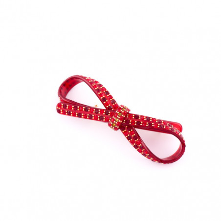 Ponytail 6cm Ribbons MM centre strass,rail openwork ribbon