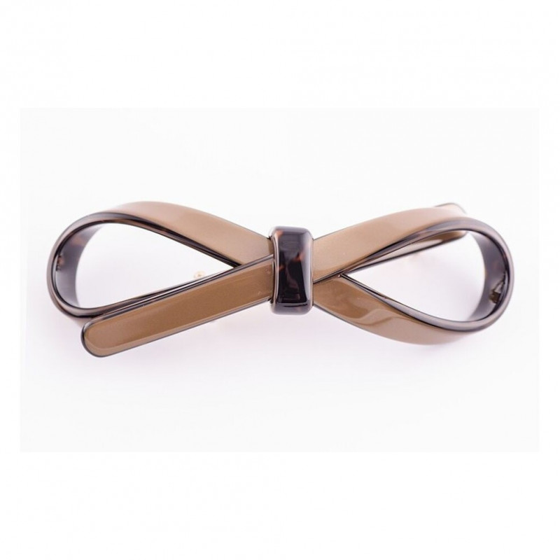 Barrette matic 7cm Rubans GM simple ruban ajouré