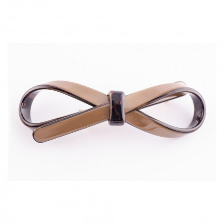 Barrette matic 7cm Rubans GM simple ruban ajouré