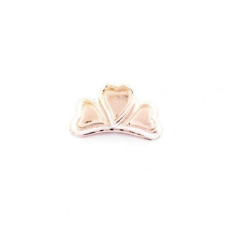 Hairclip Injected pliers PM simple 15 teeth, three mini hearts