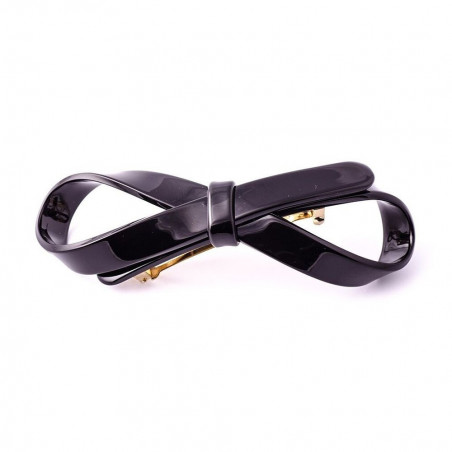 Barrette matic 7cm Rubans GM simple ruban ajouré