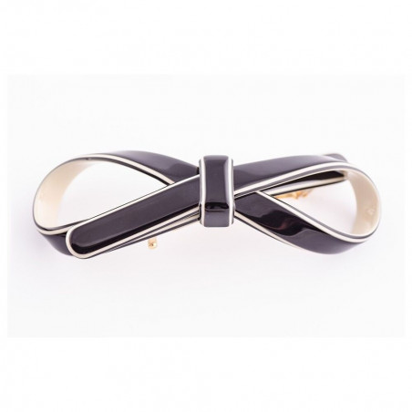 Barrette matic 7cm Rubans GM simple ruban ajouré