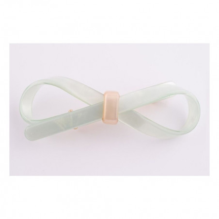 Barrette matic 7cm Rubans GM simple ruban ajouré