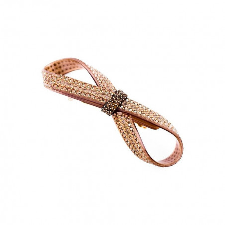 Barrette matic 7cm Rubans GM full ruban ajouré