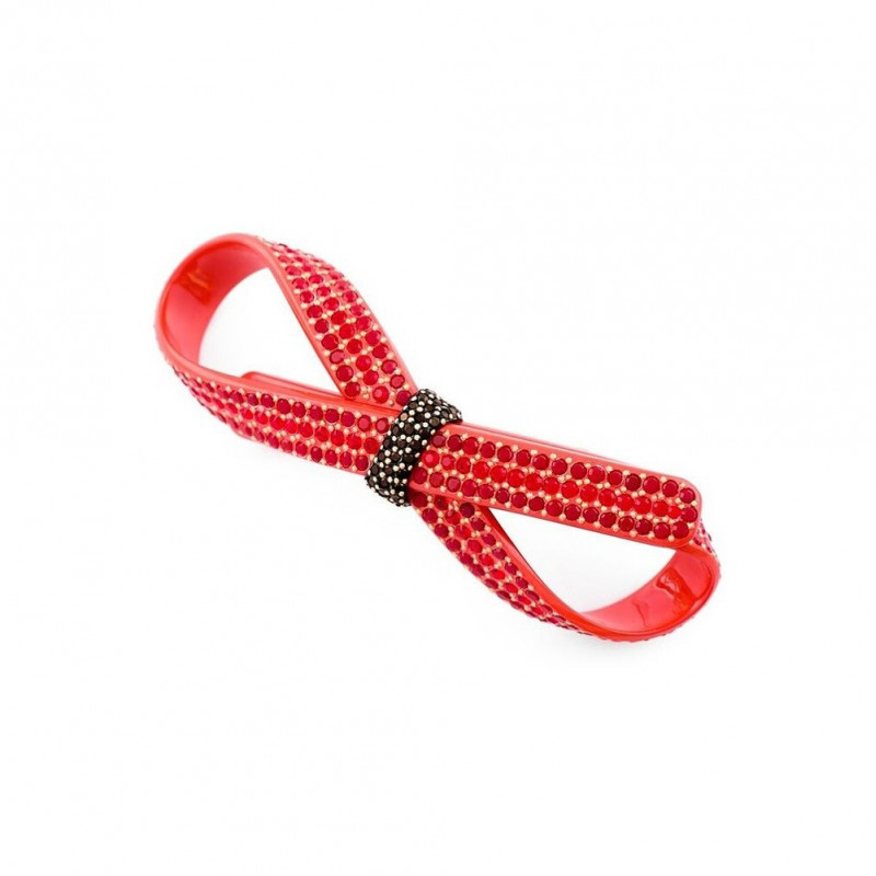 Barrette matic 7cm Rubans GM full ruban ajouré