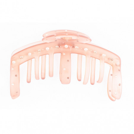 Hairclip Injected pliers TGM light flap with openwork oval